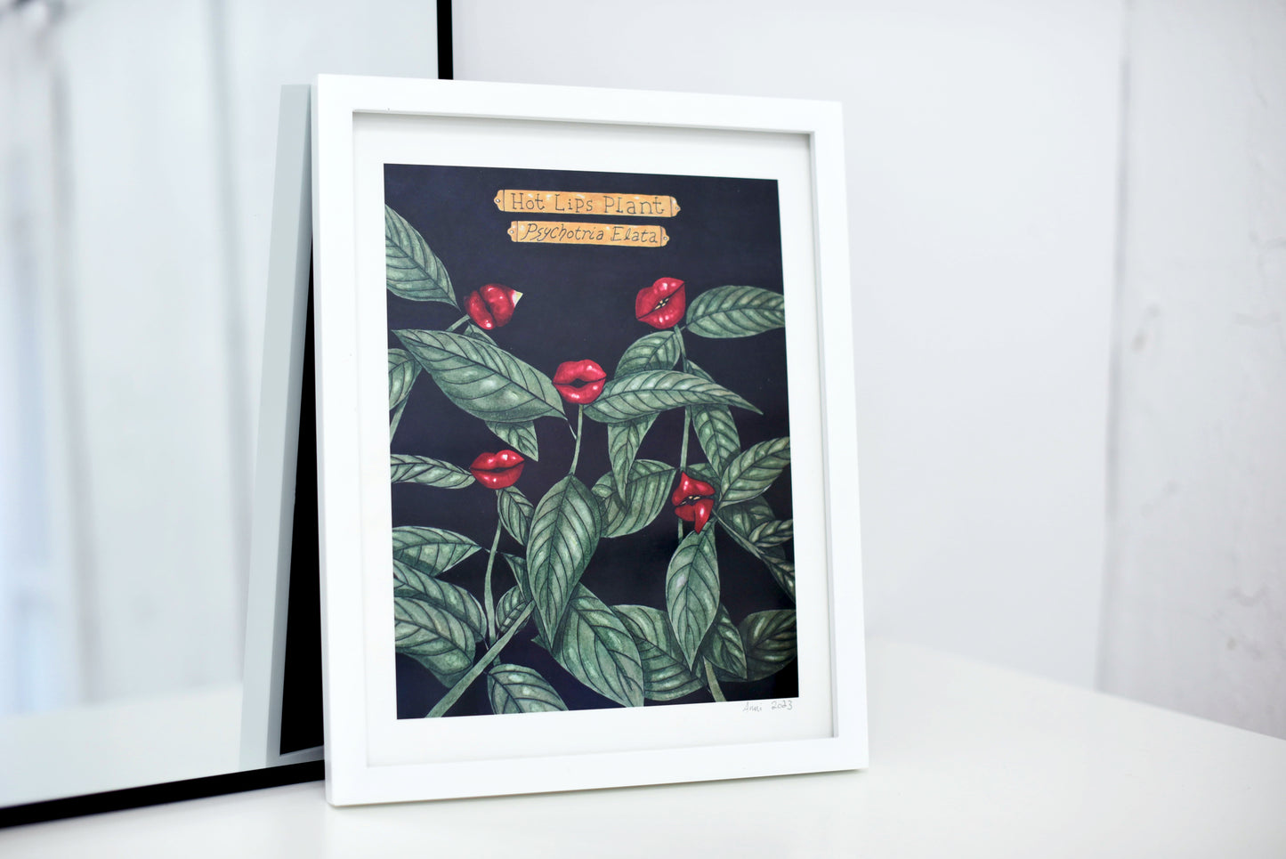 "Hot Lips Plant" - signed art print