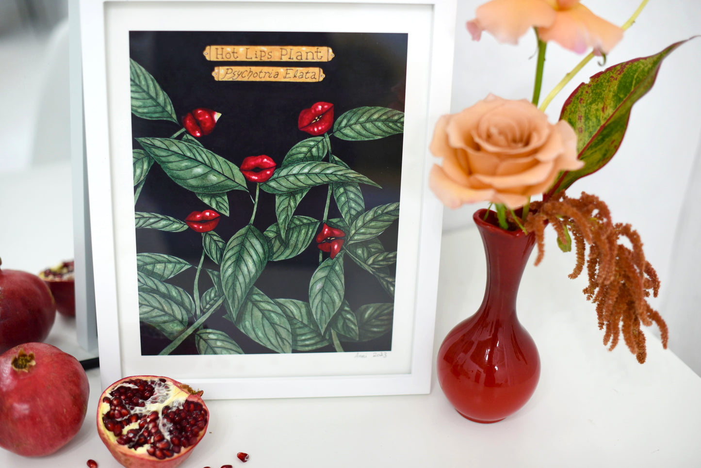 "Hot Lips Plant" - signed art print