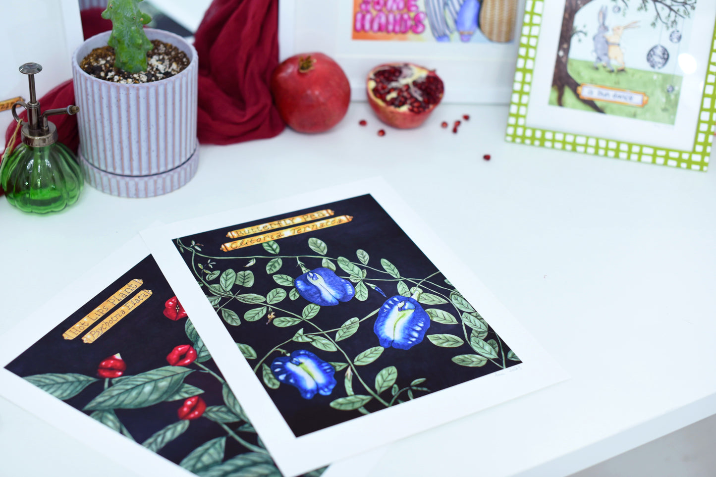 "Clitoria Ternatea" - signed art print