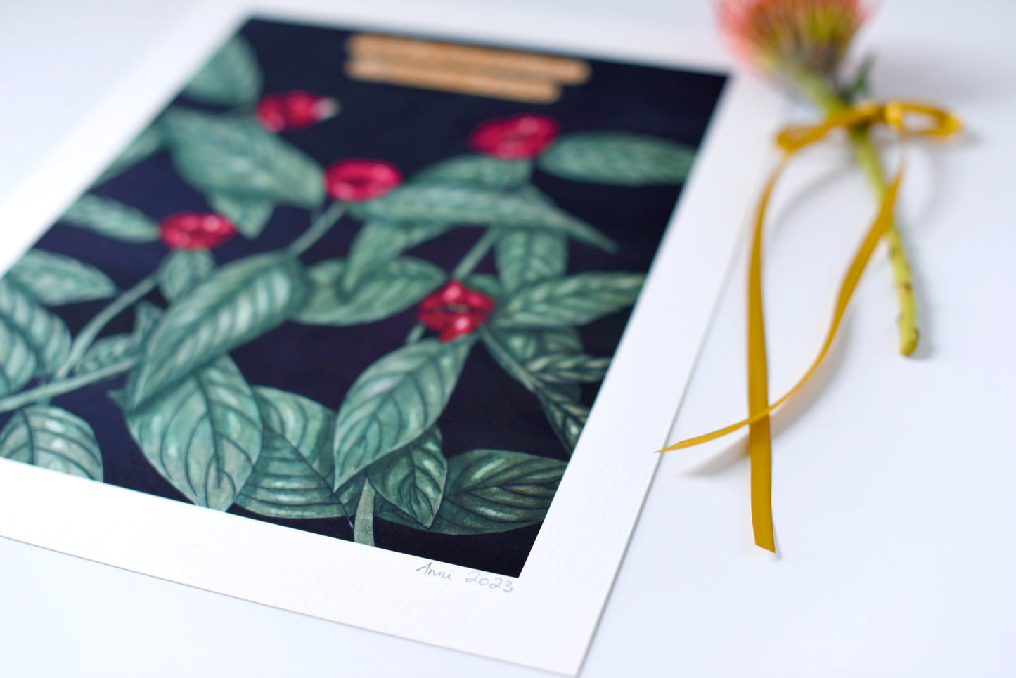 "Hot Lips Plant" - signed art print