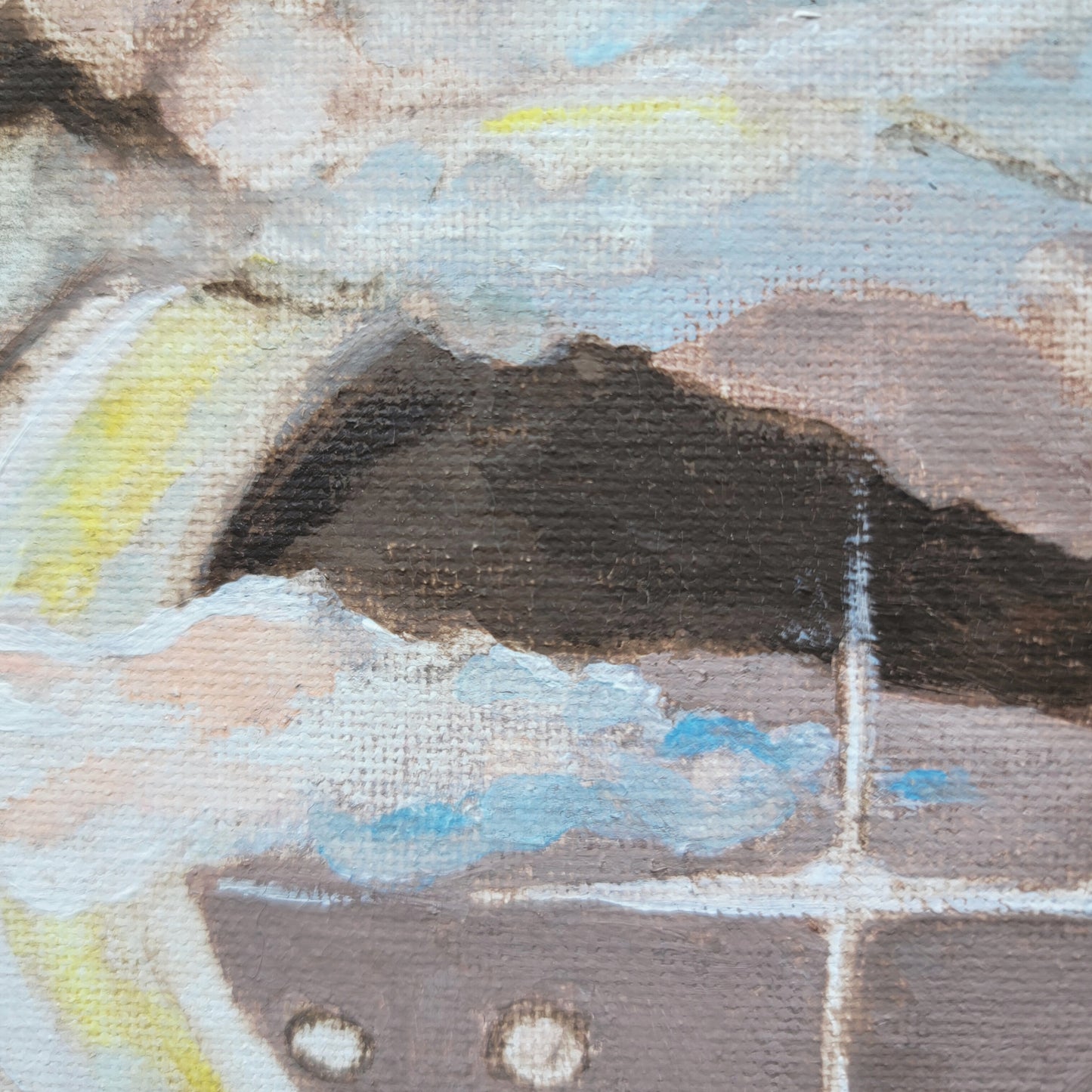 "Another World's Lullaby" original 6x6" painting